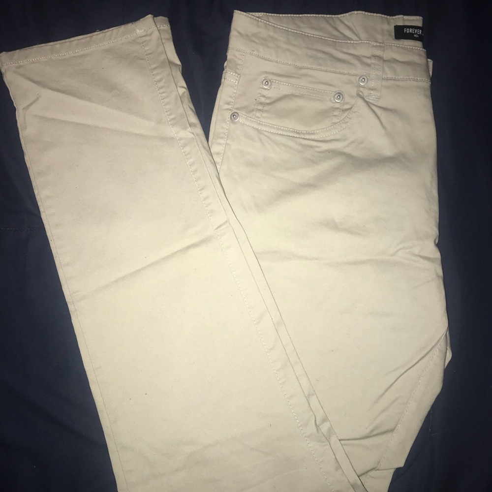 H&M skinny beige pants